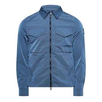 Belstaff Mens Command Overshirt Softshell Jacket in Forward Blue - Size X-Small