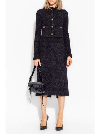 Balenciaga Tweed Midi Rok