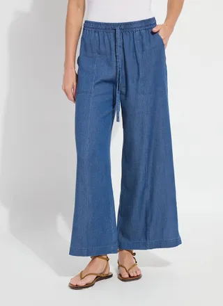 Lyss&eacute; Lilia Drawstring Ankle Wide Leg Pant (28 Inseam)