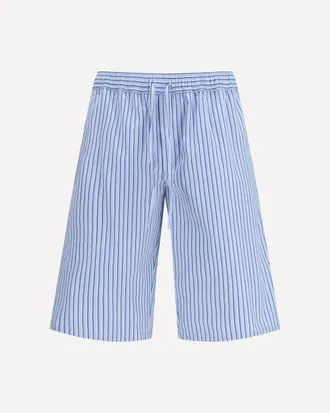 Dolce & Gabbana Striped poplin Shorts Male 46