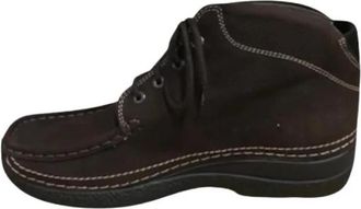 Wolky Roll Shoot Veterschoenen - Dames - Veterlaarzen - Bruin - 43 EU - Wol - Schoenen