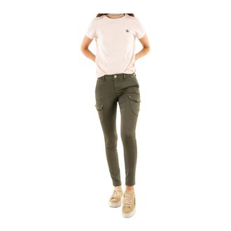 Kaporal Nxkaki Slim-fit Broek - Dames - Broeken - Groen - Maat: W30 Leer