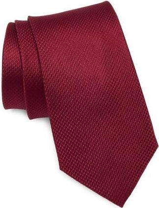 Ben Sherman Textured Silk Tie in Burgundy at Nordstrom Rack