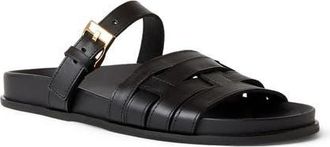 Aquatalia Ispera Weatherproof Slide Sandal in Black at Nordstrom, Size 8