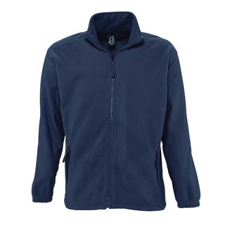 SOLS Heren North Full Zip Outdoor Fleece Jacket (Marine)