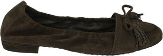 Kennel & Schmenger Bruine Su&egrave;de Ballerina Schoenen - Dames - Ballerinas - Bruin - 38 1/2 EU - Su&egrave;de - Schoenen