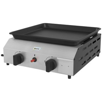 OUTSUNNY Piastra A Gas Barbecue In Acciaio Con 2 Bruciatori E Potenza 4.8kw