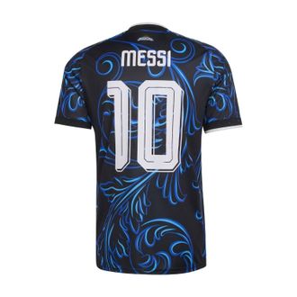 adidas Lionel Messi Argentina 2026 Away Jersey Asia Sizing Black Lucid Blue KH3940