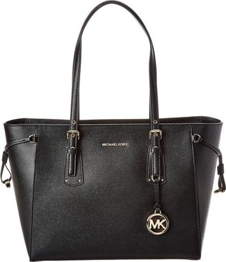 Michael Kors Michael Michael Kors Voyager Medium Top Zip Leather Tote