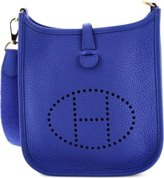 Herm&egrave;s Evelyne Bag Gen III Clemence TPM crossbody bag - Blauw