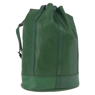 Louis Vuitton Randonnee Epi Leather Green Leather Backpack Bag (Pre-Owned)