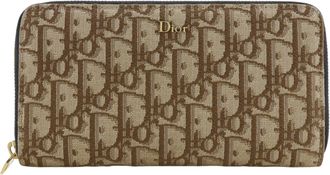 Dior Brown Canvas Coin Purse/Coin Case (Pre-Owned)