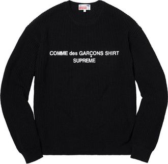 SUPREME FW18 X Comme des Garcons Sweater Black SUP-FW18-403
