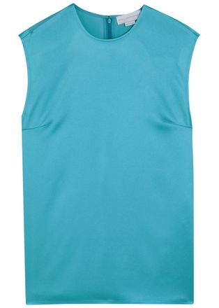 Stella McCartney Stella Mccartney Sleeveless Satin top - Blue - 38 (UK6 / XS)