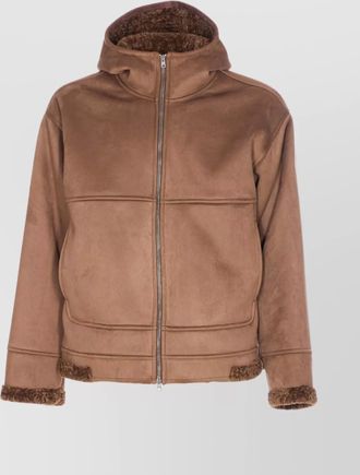 Herno hooded jacket with front pockets and sleeves