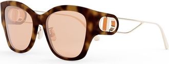 Dior Ladies Black Cat Eye Sunglasses 30MONTAIGNEB2U 26L0