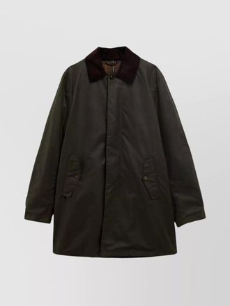 Barbour cotton single breasted coat