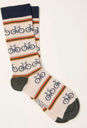 Fat Face FatFace Oatmeal Bike Socks