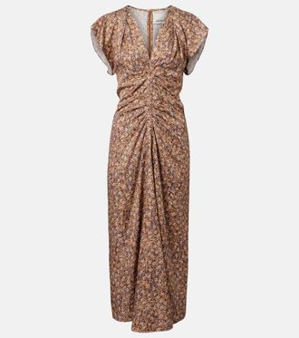 Isabel Marant Abito midi Lyndsay con stampa floreale