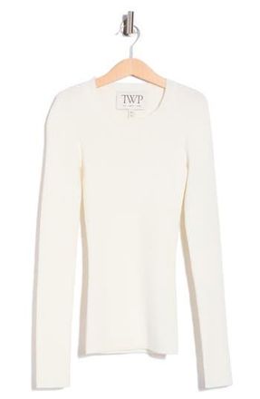 TWP Rib Knit Sweater in Ivory at Nordstrom Rack, Size X-Small