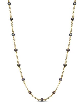 Jewelmak 14K Peacock Pearl & Pearl Necklace