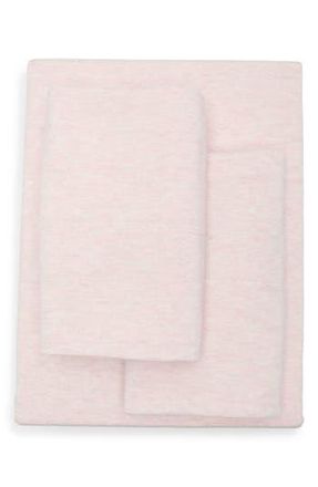 Nordstrom Rack Heathered Jersey 4-Piece Sheet Set in Pink Sepia at Nordstrom Rack, Size Twin X-Long