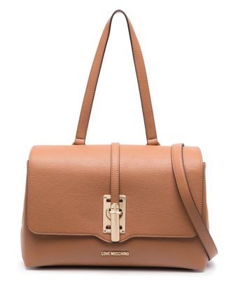 Love Moschino leather shoulder bag - women - Polyurethane - OS - Brown