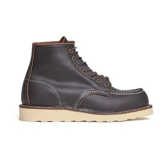 Red Wing Shoes Lace-up Boots, male, Black, Size: 9 1/2 US Classic Moc 6-Inch Boot