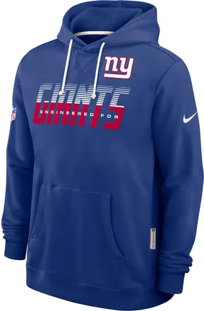 Nike New York Giants Sideline Standard Issue Nike Mens Dri-FIT NFL Pullover Hoodie in Blue | 03AZ4EW8I-SX8