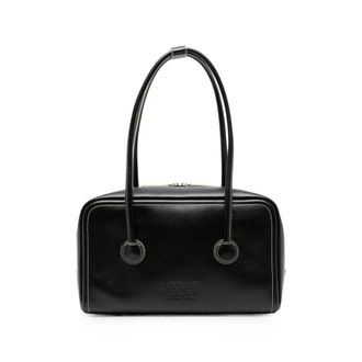 Margesherwood Embossed-logo Contrast-stitch Tote Bag
