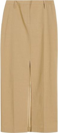 Birgitte Herskind Nina Skirt - Dames - Maxi Rokken - Beige - S - Leer - Rokken
