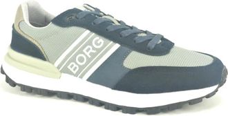 Bj&ouml;rn Borg Blauw Grijs Runner Sportschoenen - Heren - Sneakers - Veelkleurig - 43 EU - Schoenen