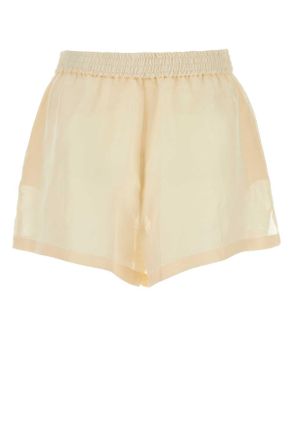 Givenchy Womens Cream Silk Blend Shorts - Size EU 36 (Womens)