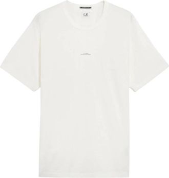 C.P. Company Metropolis Series T-Shirt - Heren - T-shirts - Wit - 2XL - Katoen - Tops