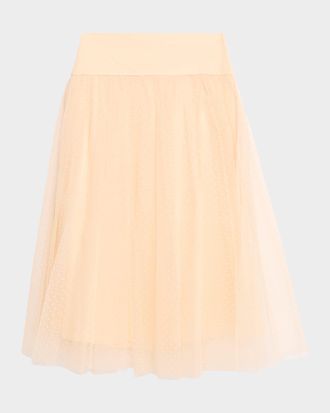 Zimmermann Tulle Dot Midi Skirt