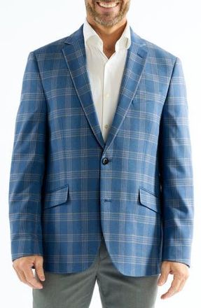 The Savile Row Company Mayfair Blue Plaid Sport Coat at Nordstrom Rack, Size 40Short