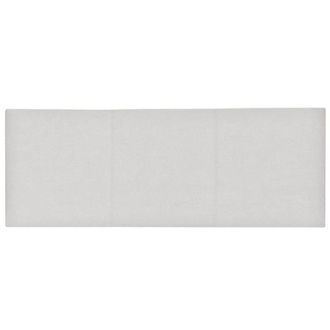 NATYAL Cabecero tapizado acolchado de pared para cama de 150cm en gris perla