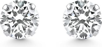Pompeii3 1/4 Ct TW Small Diamond Studs 14k White Gold Lab Grown Size: Small