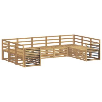 vidaXL Juegos De Sof&aacute;s Madera De Acacia S&oacute;lida Vidaxl
