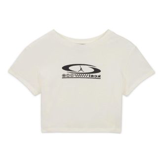 Nike Jordan (WMNS) Air Jordan x Travis Scott Cropped T-Shirt Sail FQ7805-133