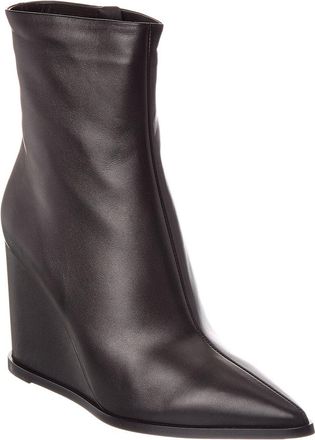 Gianvito Rossi Dnu Pack Gianvito Rossi Hamnes 85 Leather Wedge Boot