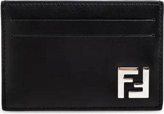Fendi FF Squared Slim Card Holder - male - Fendi - Wallets & Cardholders - Black - ONE SIZE - Accessories
