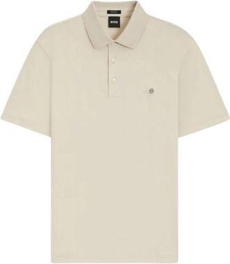 HUGO BOSS Tops > Poloshirts - Heren - Polos - Beige - XL - Tops