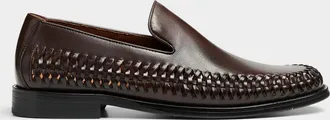 Steve Madden Mens Newbury braided-side loafers Men