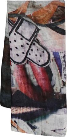 Talking Walls Sciarpa con stampa - Toni neutri