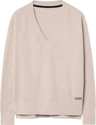 Roberto Ricci Design V-neck Truien - Dames - V-hals truien - Beige - M - Truien & Vesten