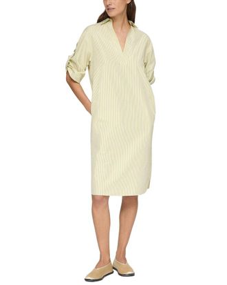 Lafayette 148 New York Petite Tab Sleeve Popover Dress