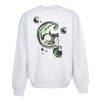 Carhartt Work in Progress Solar Chrome Fleece Sweatshirt Gray I035189-482-XX