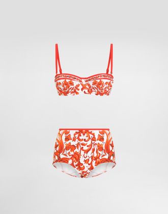 Dolce & Gabbana Balc.imb+guaina - Woman Swimwear Multicolor Fabric 1