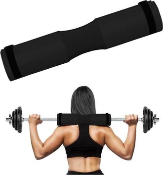 Trade Shop Trade Shop - Barbell Squat Pad Cuscino Bilanciere Collo Per Sollevamento Pesi Squat 45x10 Cm - Negro